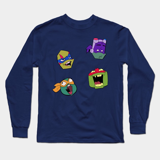 ROTTMNT Being Idiots Long Sleeve T-Shirt by Shirlockart